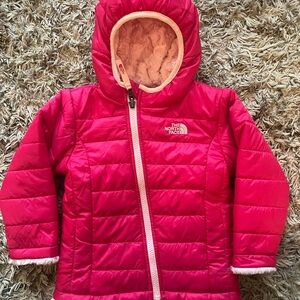 The North Face Reversible Fuchsia Hooded Jacket